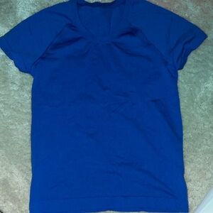 lululemon athletica Vibrant Blue Short Sleeve Tee